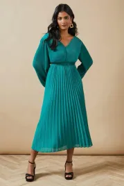xc42301-oasis-plisowana-sukienka-midi-elegancka-zielona-wyciecia-15-l