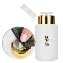 molly-nails-butelka-z-pompka-dozownik-do-plynow-cleaner-zloty-150ml