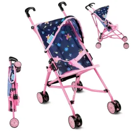 kinderplay-wozek-dla-lalek-spacerowka-lekki-skladany-parasolka-spacerowy