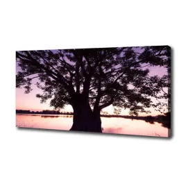 foto-obraz-na-plotnie-drzewo-i-jezioro-100x50-cm