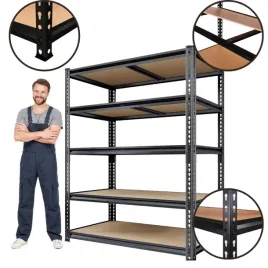 regal-metalowy-titan-maxi-180x90x40-1375kg-5-polek-czarny