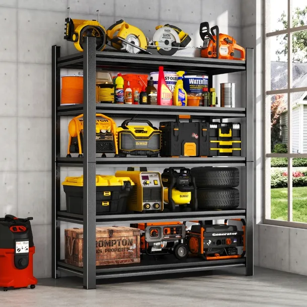 regal-metalowy-200kg-max-heavy-200x100x40-mocny-1000kg-grafit-25kg-stal-sposob-montazu-regal-wciskany