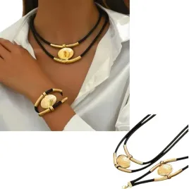 zestaw-bizuterii-bransoletka-i-naszyjnik-boho-czarno-zloty