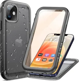 cozycase-etui-wodoodporne-360-do-iphone-12-12-pro-ip68-pol-matowe-czarne