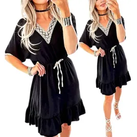 sukienka-letnia-zwiewna-luzna-przed-kolano-taliowana-v-z-falbanka-plus-size