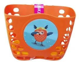 koszyk-rowerowy-na-kierownice-dla-dzieci-pomaranczowy-wzor-sowa