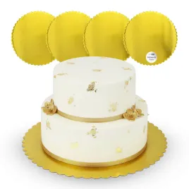4x-podklad-pod-tort-30-cm-okragly-zloty-karbowany-lekki-jednorazowy