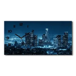 zegar-ze-szkla-na-sciane-los-angeles-noca-60x30-cm