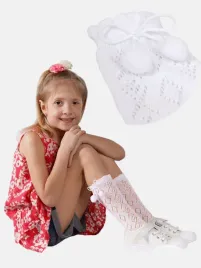 azurowe-dziewczece-podkolanowki-z-pomponami-bawelniane-bez-yoclub-27-30