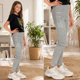 legginsy-getry-dziewczece-bawelniane-dlugie-ozdobny-napis-nadruk-szare-122