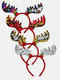 swiateczna-opaska-na-glowe-rogi-renifera-cekinowe-mikolajki-czerwona