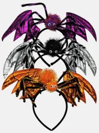opaska-halloween-z-pajakiem-skrzydla-nietoperza-smieszna-zabawna-fiolet
