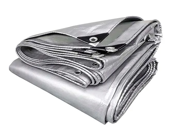 PLANDEKA PLANDEKI 4x5m SREBRNA 120G MOCNE OKRYCIE PŁACHTA SUPER GRUBA