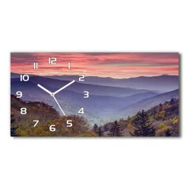 zegar-scienny-szklany-zachod-slonca-gory-60x30-cm