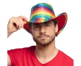 kapelusz-kowbojski-teczowy-lgbtqa-pride-month-tecza-teczowe-party-rodeo-postac-temat-kowboj