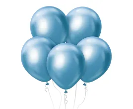 balony-niebieskie-chrom-scianka-girlanda-mirror-kalisan-18-45cm-25szt