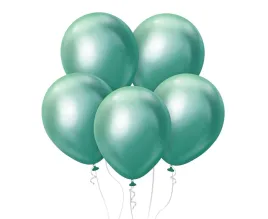balony-zielone-chrom-scianka-girlanda-mirror-kalisan-18-45cm-25szt