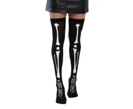 ponczochy-czarne-z-kosciami-halloween-bona-lisa