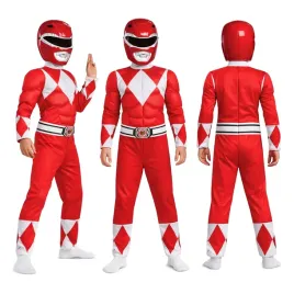 stroj-kostium-power-rangers-red-ranger-umiesniony-karnawal-7-8-lat