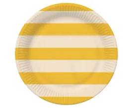 talerzyki-talerze-papierowe-w-paski-zolto-bezowe-18-cm-6-szt