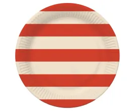 talerzyki-talerze-papierowe-w-paski-czerwono-bezowe-18-cm-6-szt