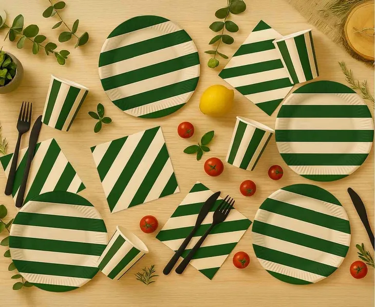 kubeczki-kubki-papierowe-zielono-bezowe-w-paski-250-ml-6-szt-liczba-sztuk-w-zestawie-6-szt