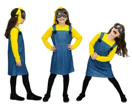 stroj-zolty-ludzik-minion-przebranie-dziewczynki-halloween-karnawal-130-140