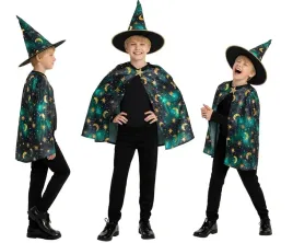 stroj-dla-dzieci-zielony-czarodziej-przebranie-halloween-bal-110-120-cm
