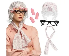 przebranie-babci-staruszki-stroj-party-impreza-czepek-szalik-okulary