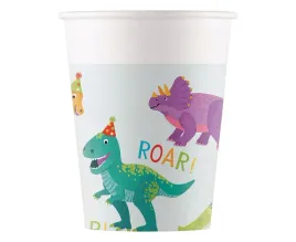 kubeczki-papierowe-dino-party-dinozaury-urodziny-dziecka-200-ml-8-szt