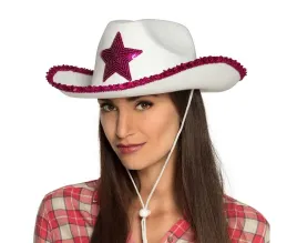 bialy-kapelusz-kowbojski-rodeo-gwiazda-rozowa-cekiny-przebranie-western