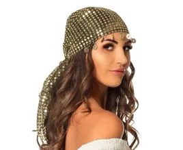 bandana-belly-dance-zlota-blyszczaca-chusta-na-glowe-dodatek-do-stroju