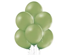 balony-pastel-rosemary-green-rozmarynowe-zielone-dekor-belbal-b105-100-szt