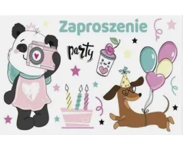 zaproszenia-dziewczece-balony-pandy-psy-zwierzaki-urodziny-dziecka-10-szt