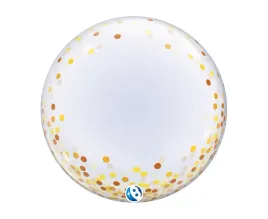 balon-kula-przezroczysta-ze-zlotymi-grochami-dekoracja-slub-61-cm