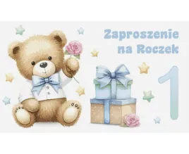 zaproszenia-na-urodziny-roczek-chlopca-misie-10-szt
