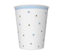 biale-kubeczki-papierowe-baby-shower-niebieskie-gwiazdki-250-ml-8-szt