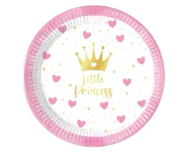 talerzyki-papierowe-little-princess-urodziny-dziewczynki-baby-20-cm-8-szt