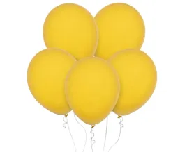 balony-pastelowe-zolte-golden-yellow-dekoracja-urodziny-28-cm-100-szt