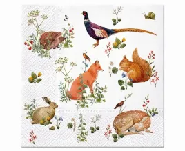 ozdobne-serwetki-papierowe-w-lesne-zwierzeta-animals-33-x-33-cm-20-szt