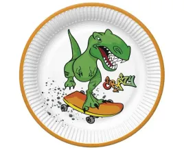 talerzyki-papierowe-z-dinozaurem-urodziny-chlopca-crazy-dino-18-cm-8-szt