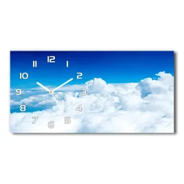 zegar-scienny-szklany-chmury-z-lotu-ptaka-60x30-cm