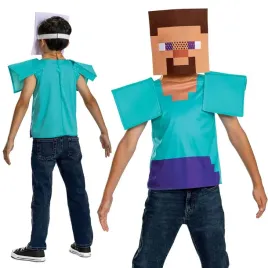 stroj-kostium-steve-minecraft-przebranie-karnawalowe-bal-dzieci-s-5-6-lat