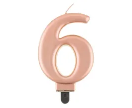 swieczka-na-tort-cyfra-6-urodziny-metaliczna-rozowo-zlota-8-cm