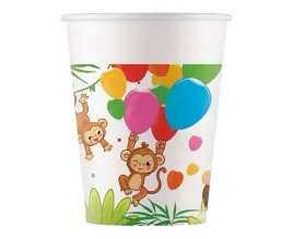 kubeczki-papierowe-zwierzatka-z-dzungli-urodziny-dziecka-200-ml-8-szt
