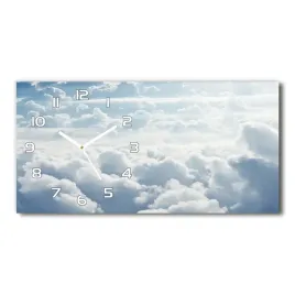 zegar-scienny-szklany-chmury-z-lotu-ptaka-60x30-cm