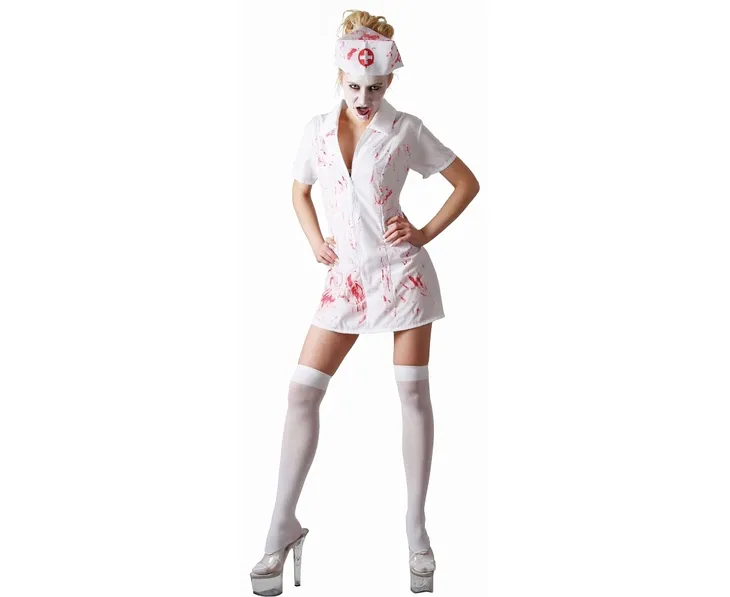 Strój Kostium Zombie Pielęgniarka Zombi Halloween Andrzejki Karnawał M