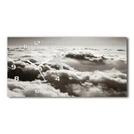 zegar-scienny-szklany-chmury-z-lotu-ptaka-60x30-cm