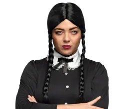 peruka-gotycka-dziewczyna-czarne-warkocze-warkoczyki-stroj-halloween