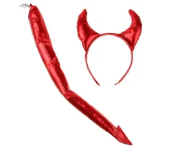 stroj-kostium-diabla-opaska-rogi-ogon-diabelski-stroj-na-halloween